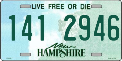 NH license plate 1412946