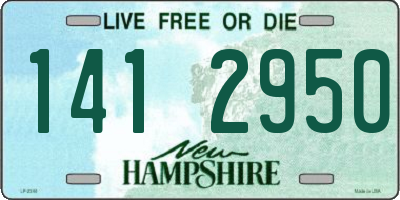 NH license plate 1412950