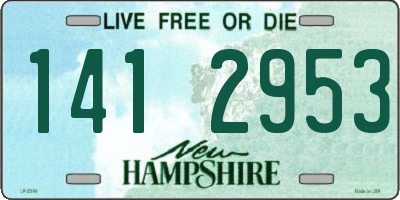 NH license plate 1412953