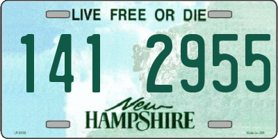 NH license plate 1412955