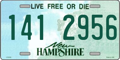 NH license plate 1412956