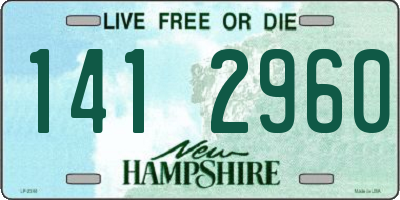 NH license plate 1412960
