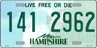 NH license plate 1412962