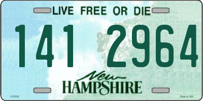 NH license plate 1412964