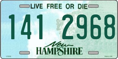 NH license plate 1412968