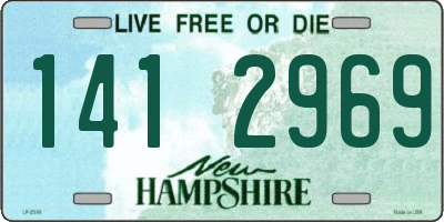 NH license plate 1412969