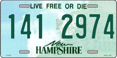 NH license plate 1412974