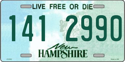 NH license plate 1412990
