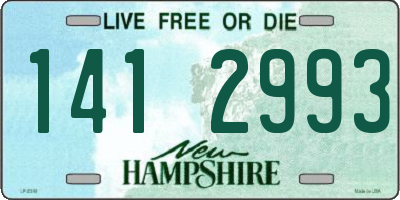 NH license plate 1412993
