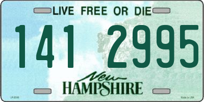 NH license plate 1412995