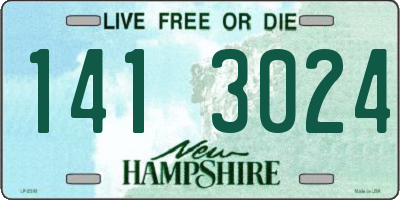 NH license plate 1413024
