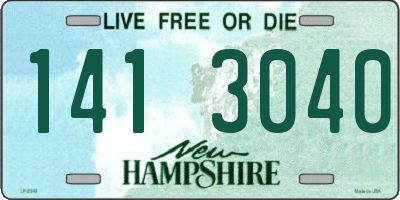 NH license plate 1413040
