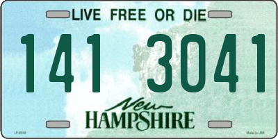 NH license plate 1413041
