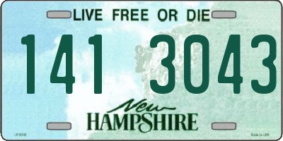 NH license plate 1413043