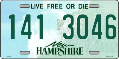 NH license plate 1413046