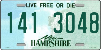 NH license plate 1413048