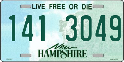 NH license plate 1413049