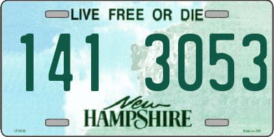 NH license plate 1413053