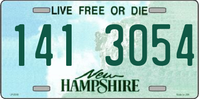 NH license plate 1413054