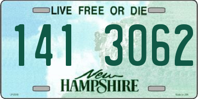 NH license plate 1413062