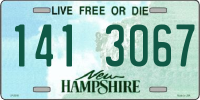 NH license plate 1413067