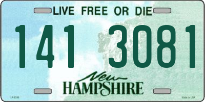 NH license plate 1413081
