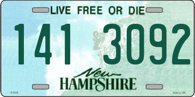 NH license plate 1413092