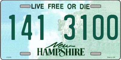 NH license plate 1413100