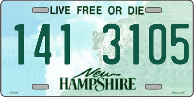 NH license plate 1413105
