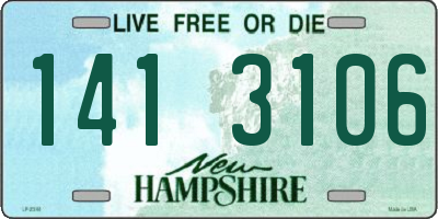 NH license plate 1413106