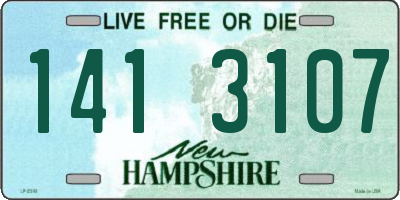 NH license plate 1413107