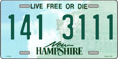 NH license plate 1413111