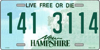 NH license plate 1413114