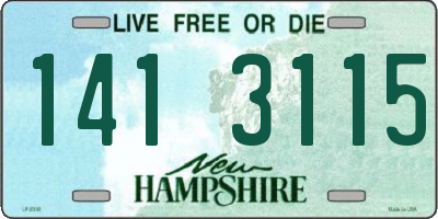 NH license plate 1413115