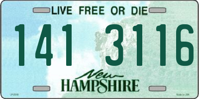 NH license plate 1413116