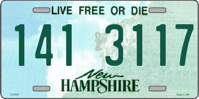 NH license plate 1413117