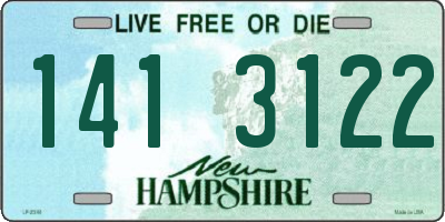NH license plate 1413122