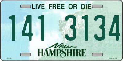 NH license plate 1413134