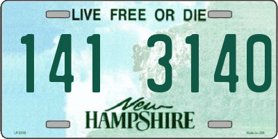 NH license plate 1413140