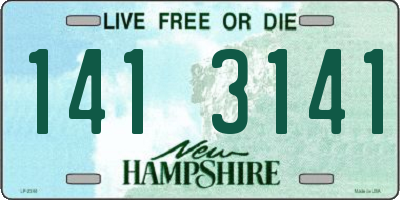 NH license plate 1413141