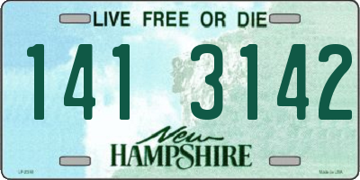 NH license plate 1413142