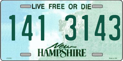 NH license plate 1413143