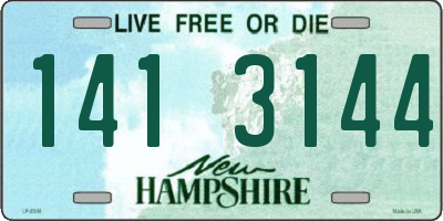 NH license plate 1413144