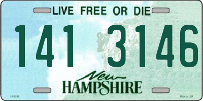 NH license plate 1413146