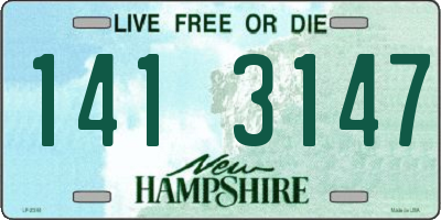 NH license plate 1413147