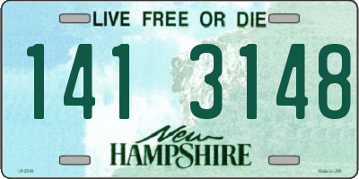 NH license plate 1413148