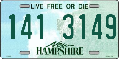 NH license plate 1413149