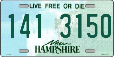 NH license plate 1413150