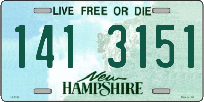 NH license plate 1413151