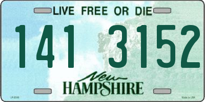 NH license plate 1413152